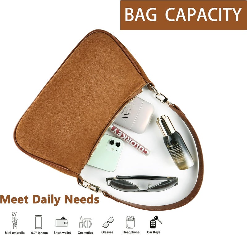 VODIU Clutch Tote Handbags with 2 Removable Straps and Zipper Closure Crossbody Bags Shoulder Purse Handbag for Women - Image 4